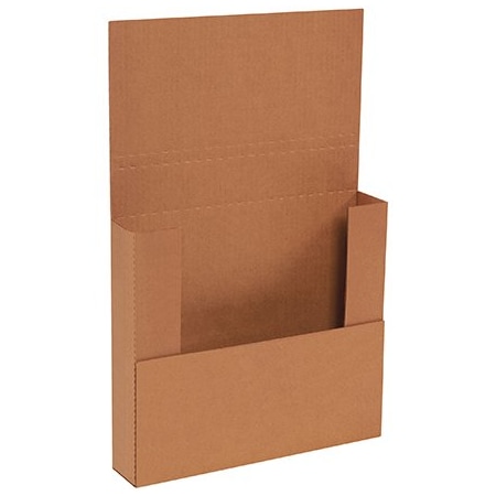 Bsc Preferred 11-3/4 x 10-1/2 x 2-1/4'' Kraft Easy-Fold Mailers, 50PK BUY00017241